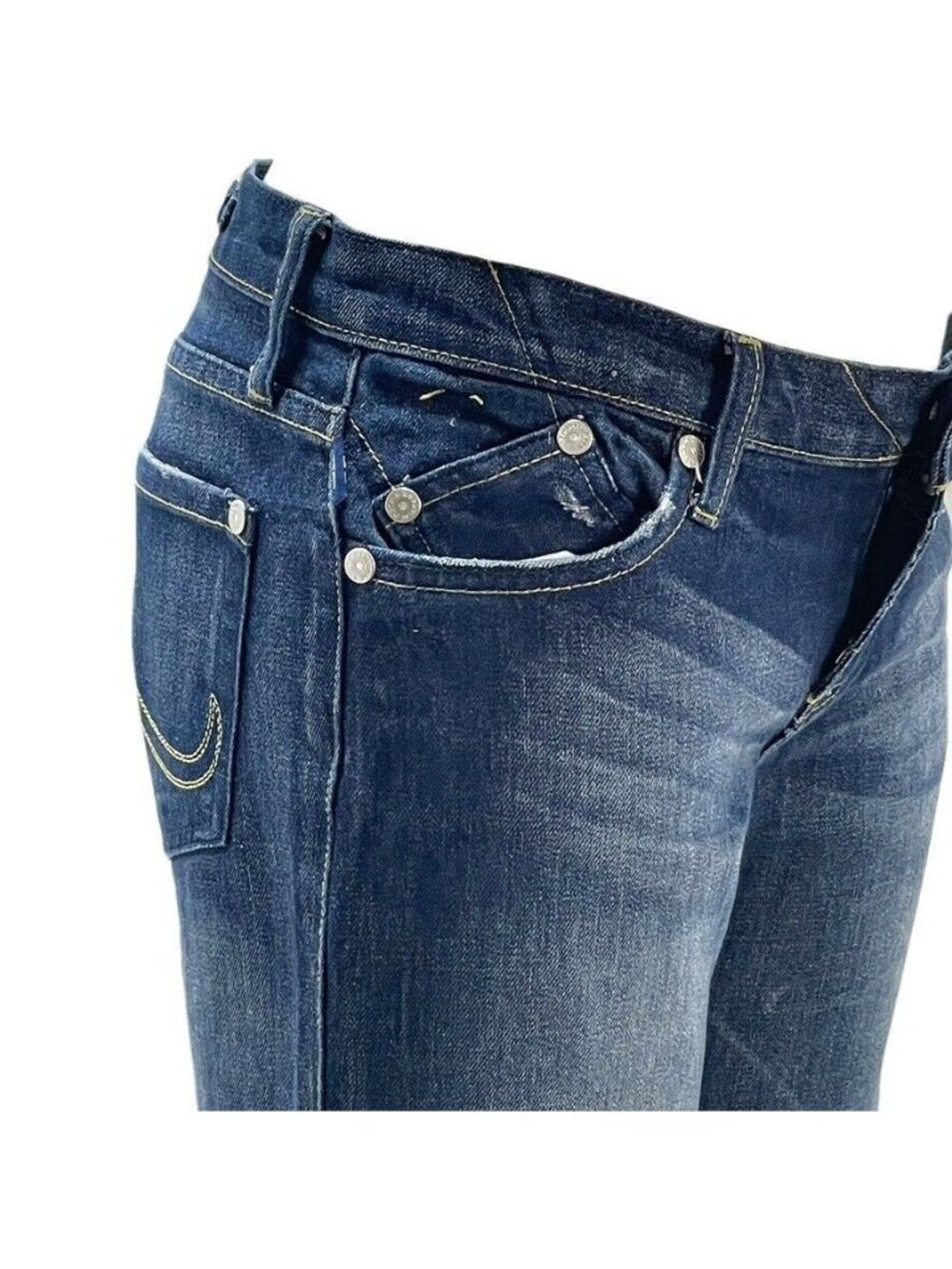Rock & Republic Women's Flared-Leg Jeans Dark Wash Denim Size 29 - Picture 6 of 10